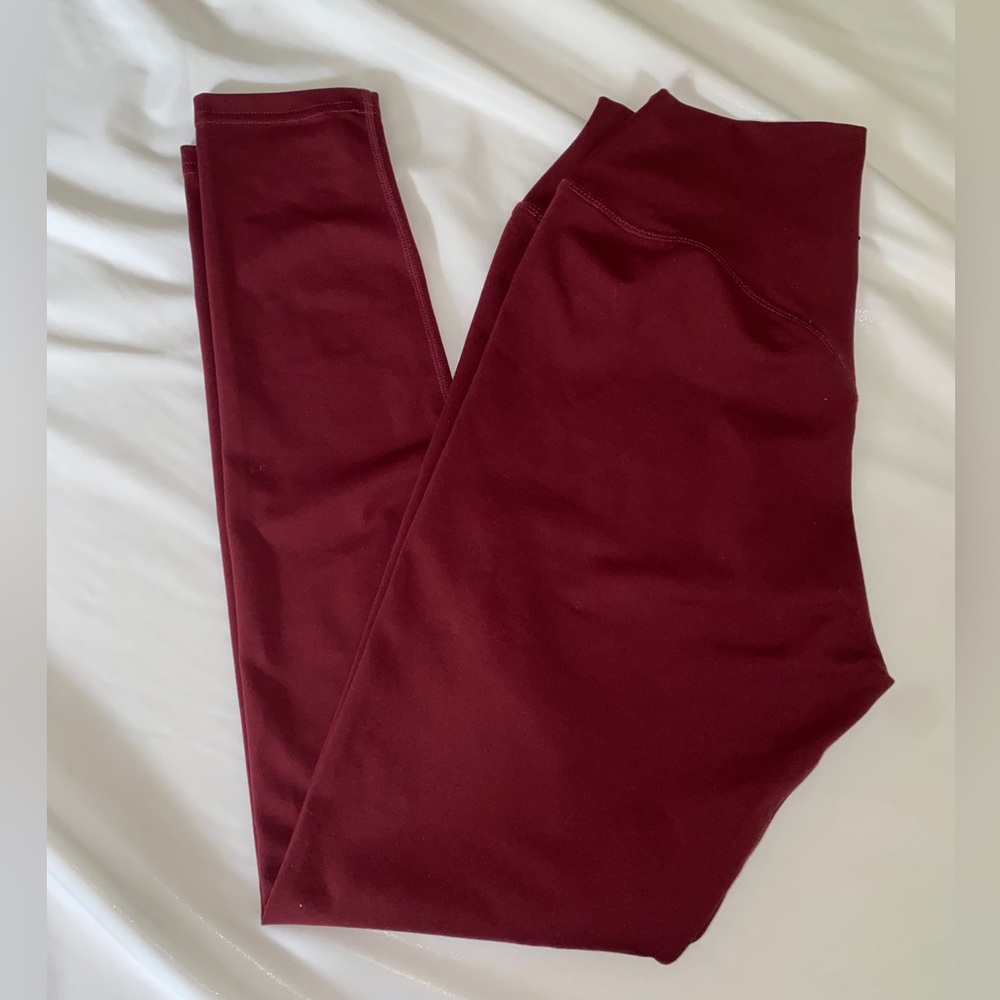 Red leggings